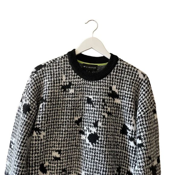 Wildfang Black and White Crew Neck Sweater - Picture 5 of 13